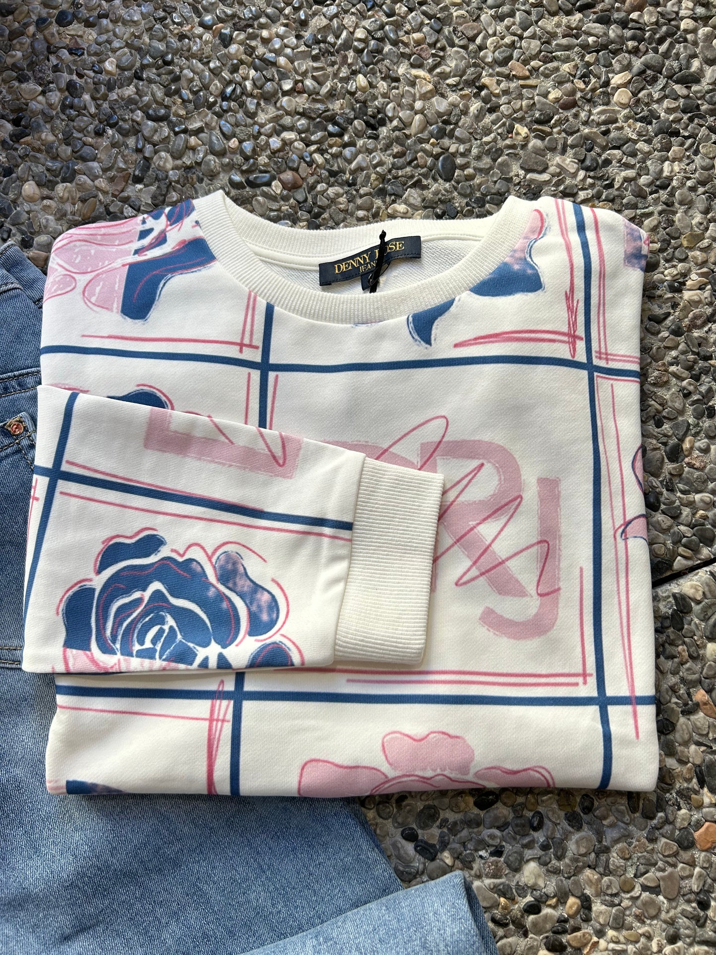 Felpa con stampa Denny Rose