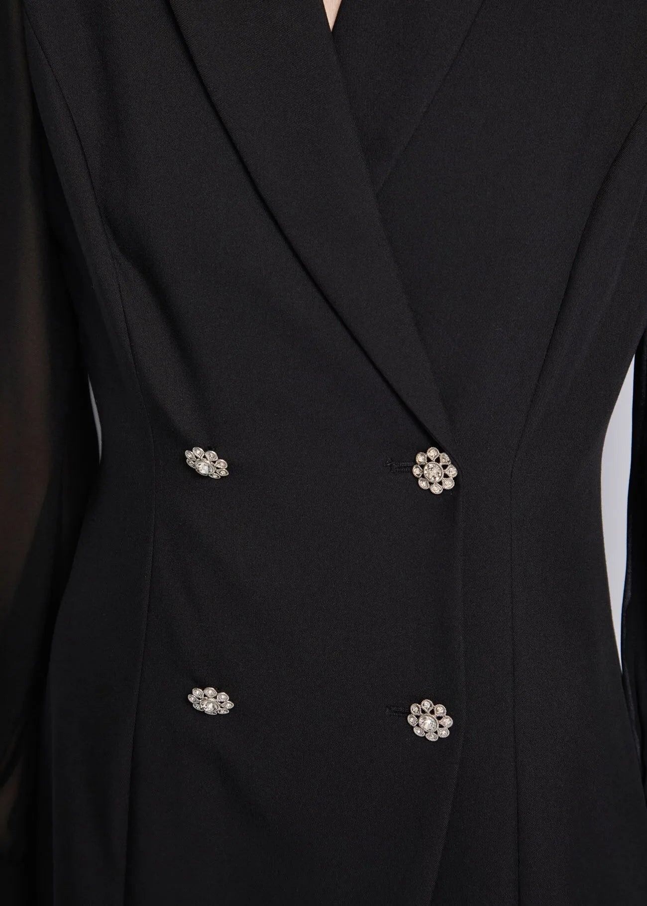 Abito maniche in georgette Denny Rose