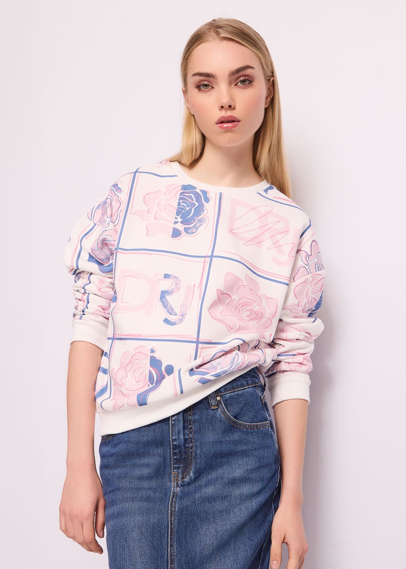 Felpa con stampa Denny Rose