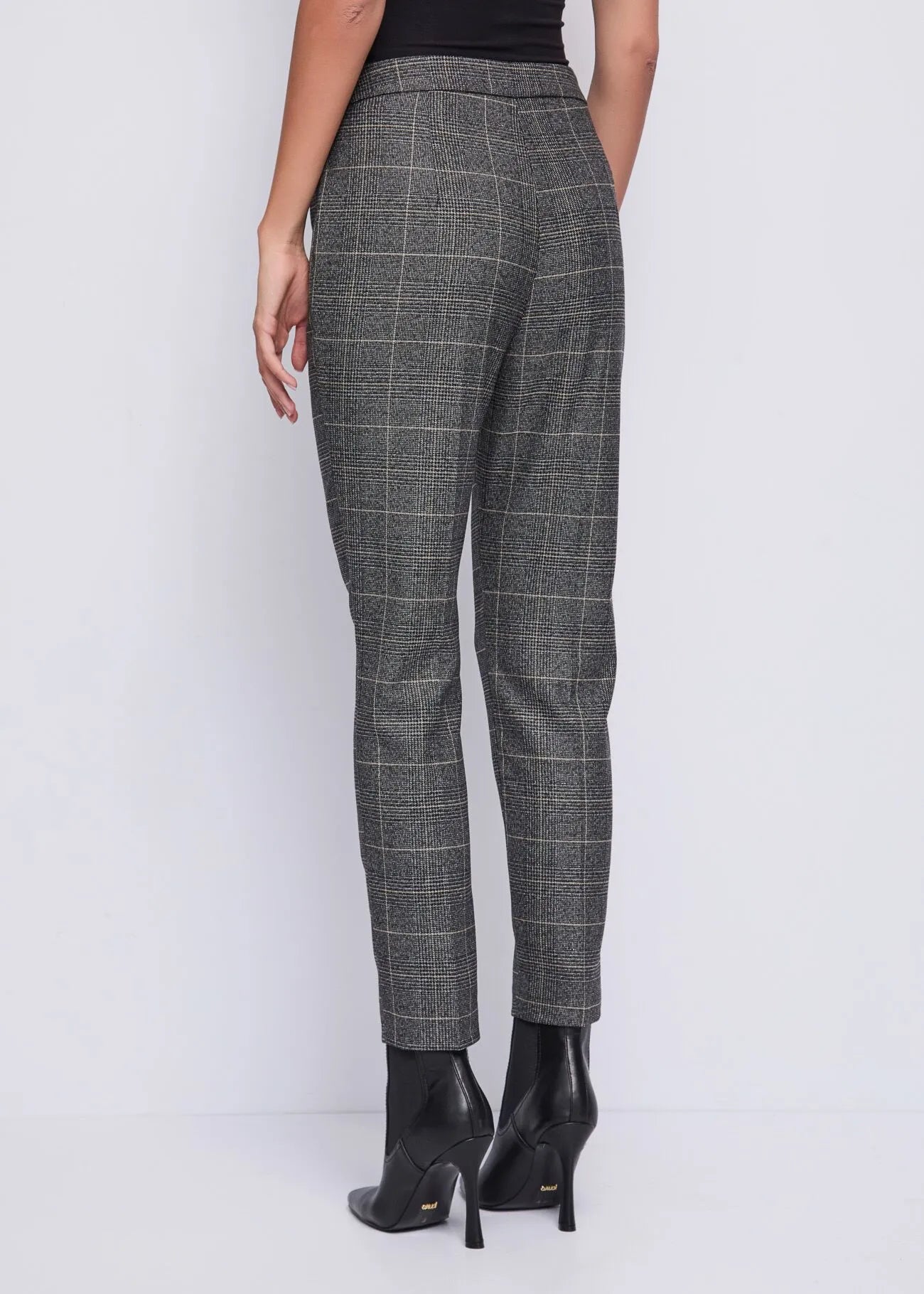 Pantaloni motivo check Denny Rose