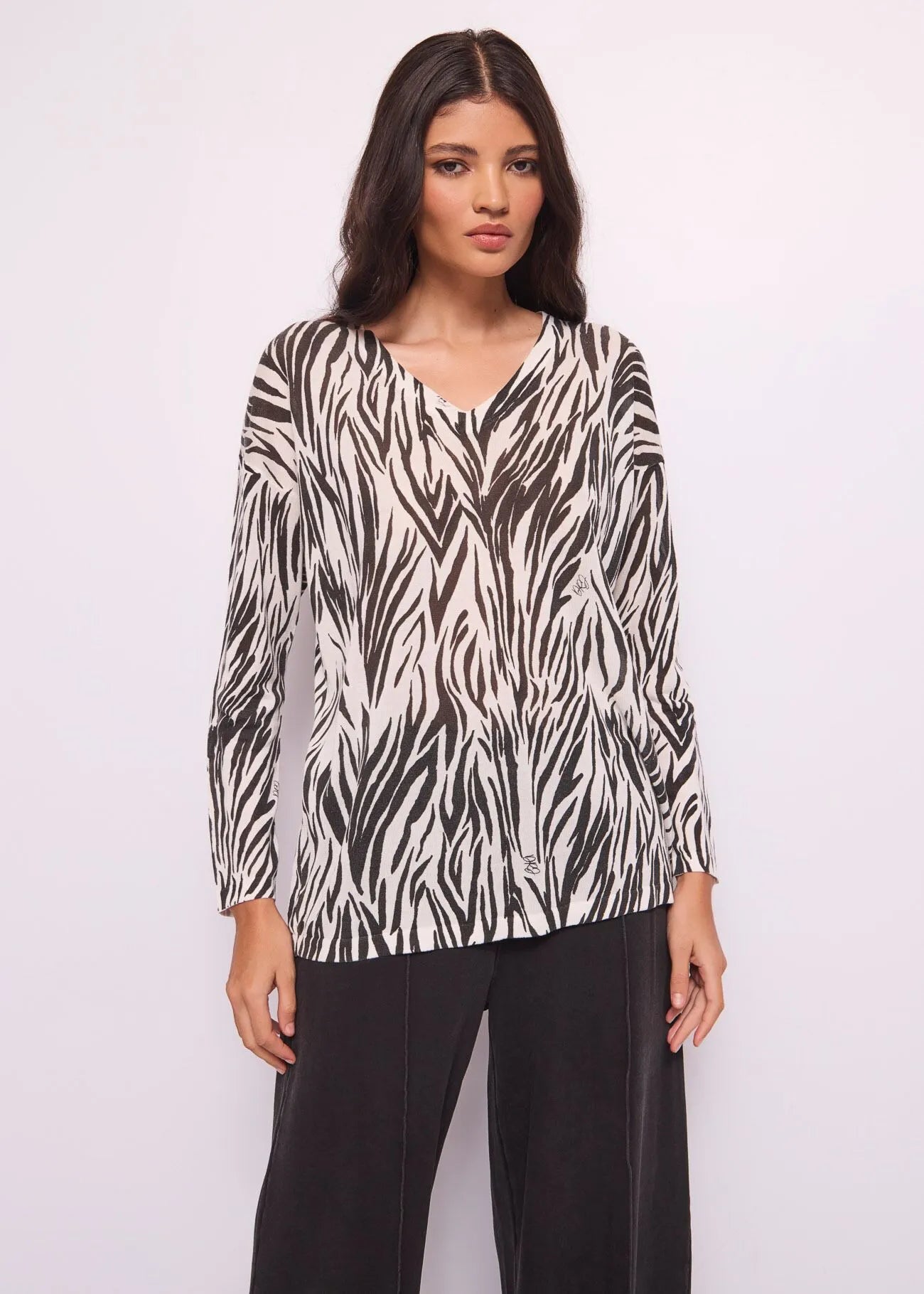 Maglia over stampa animalier Denny Rose