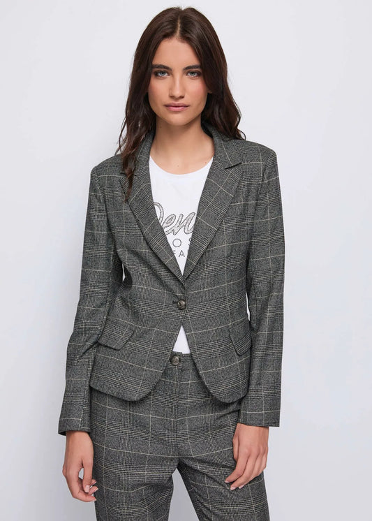 Blazer Giacca motivo check Denny Rose