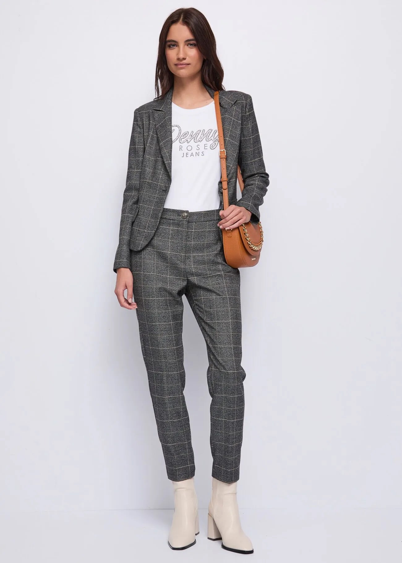 Blazer Giacca motivo check Denny Rose