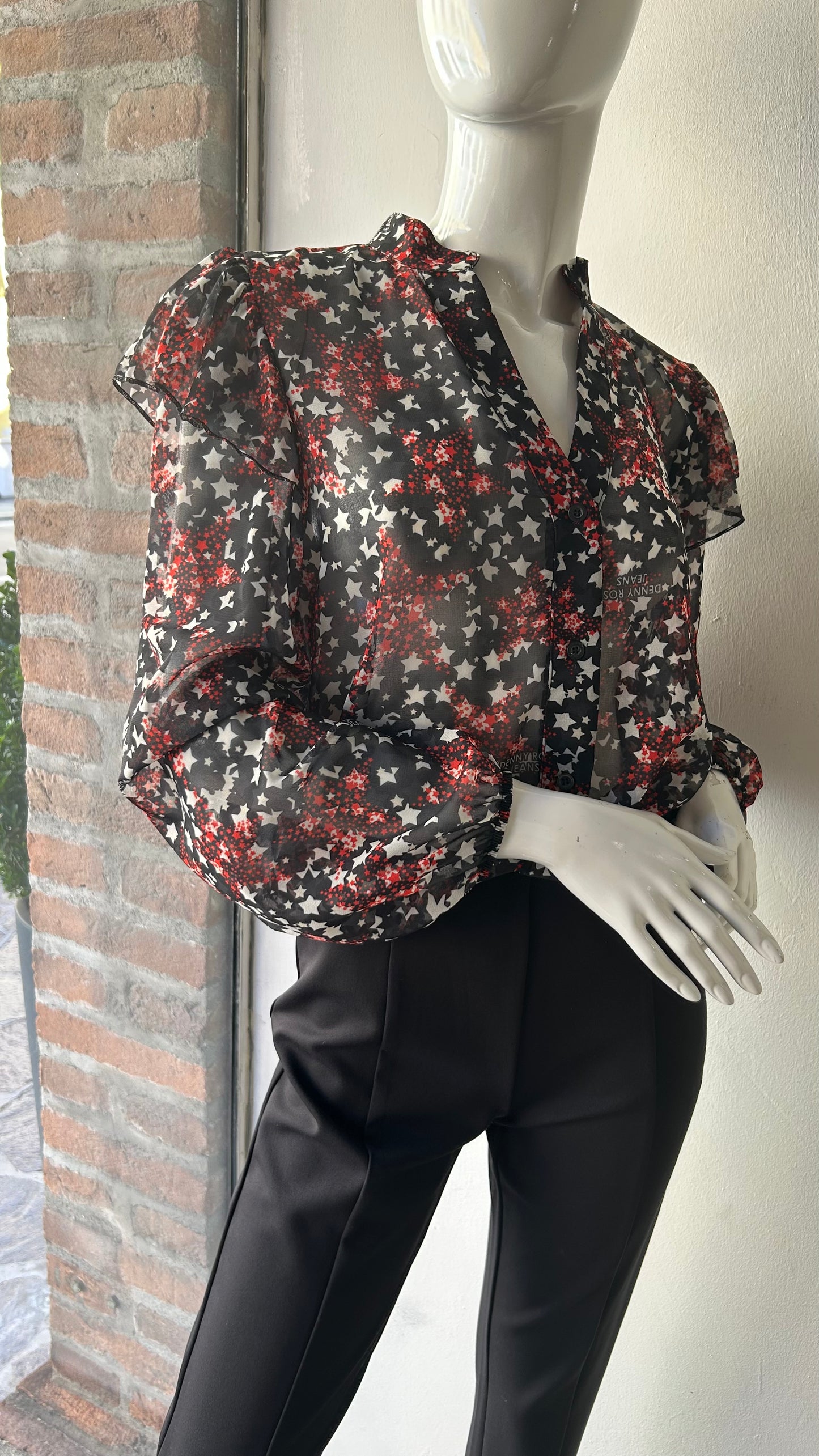 Camicia stampa stelle Denny Rose
