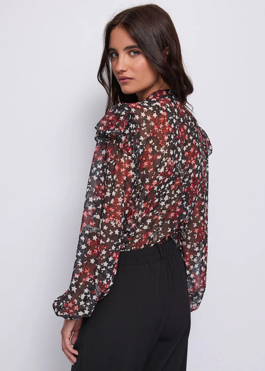 Camicia stampa stelle Denny Rose