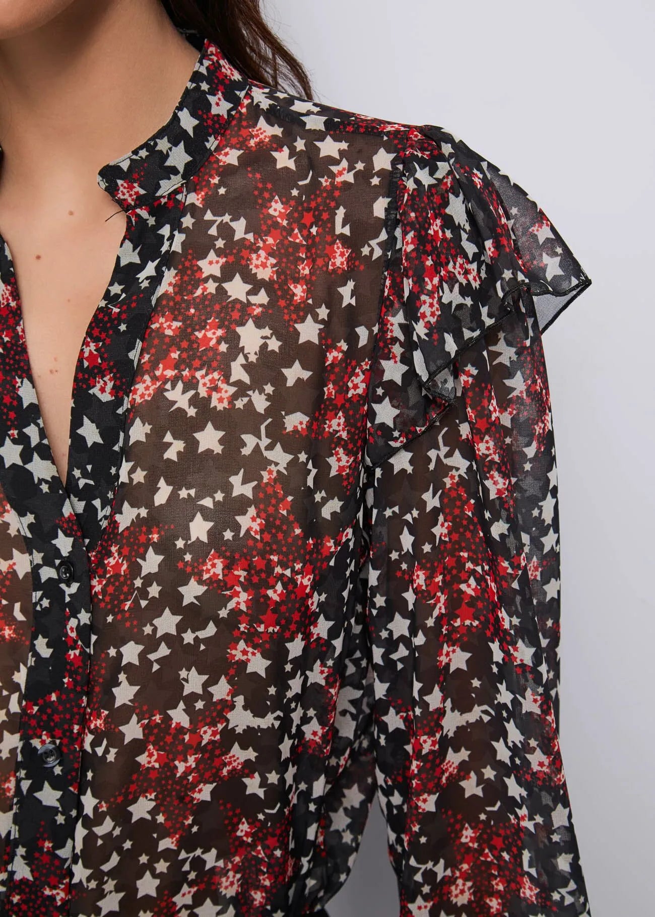 Camicia stampa stelle Denny Rose