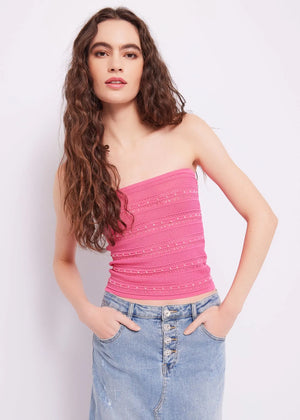 Top strass in maglia Denny Rose