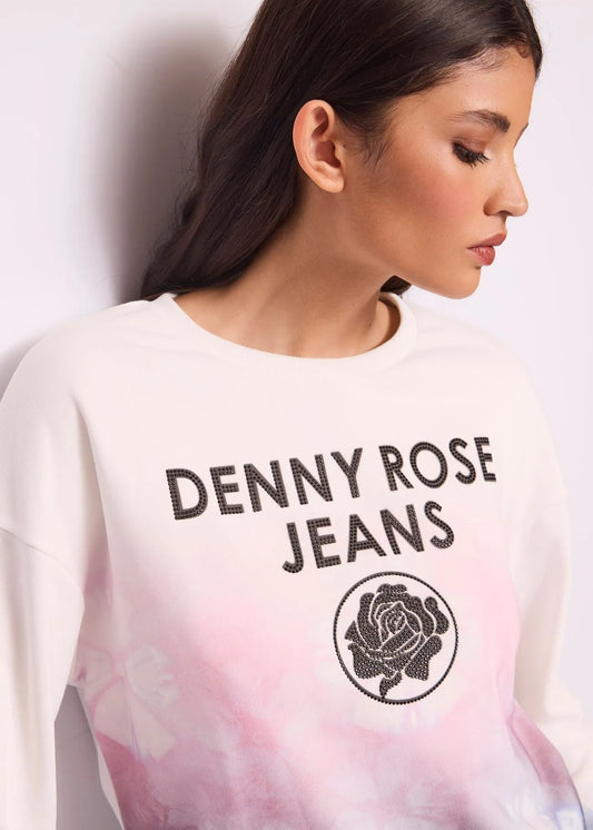 Maglia stile felpa con logo Denny Rose